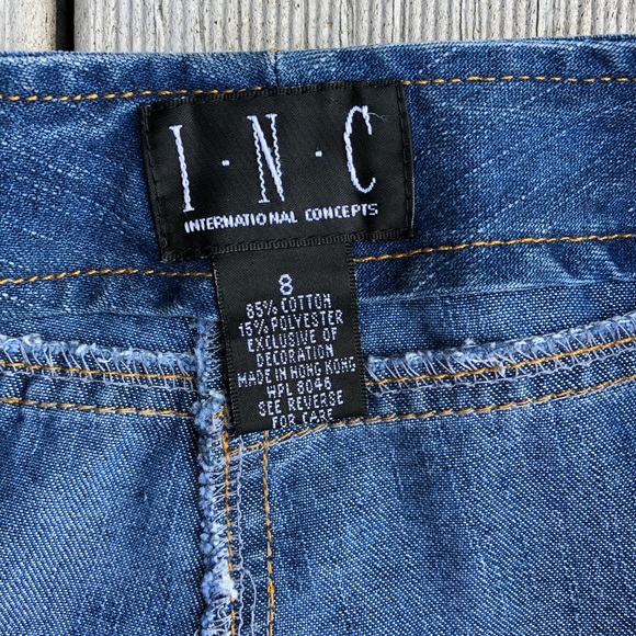 INC INTERNATIONAL CONCEPTS Beaded Boho Jeans, sz 8 - Picture 7 of 8